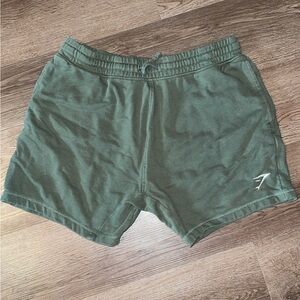 Gymshark Green Athletic Shorts Elastic Waistband Quick-Dry